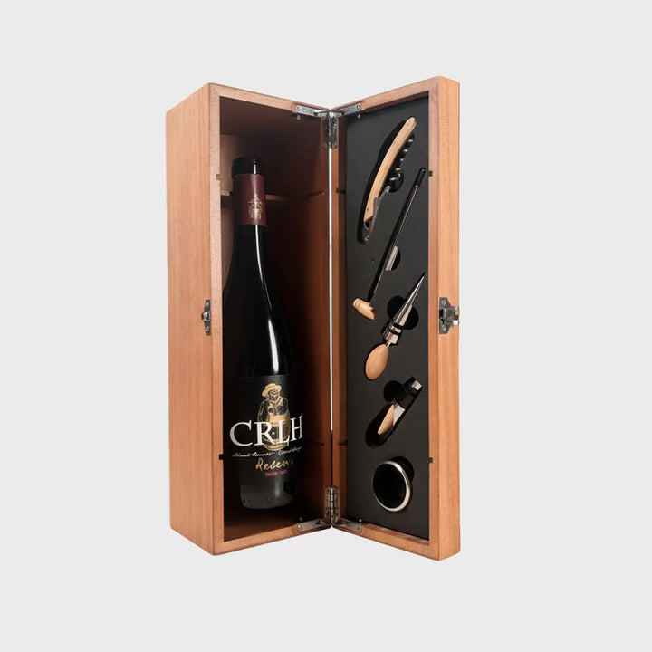 Caixa de Caralhus + Conjunto de 5 acessórios CRLH Vinhos Distintos